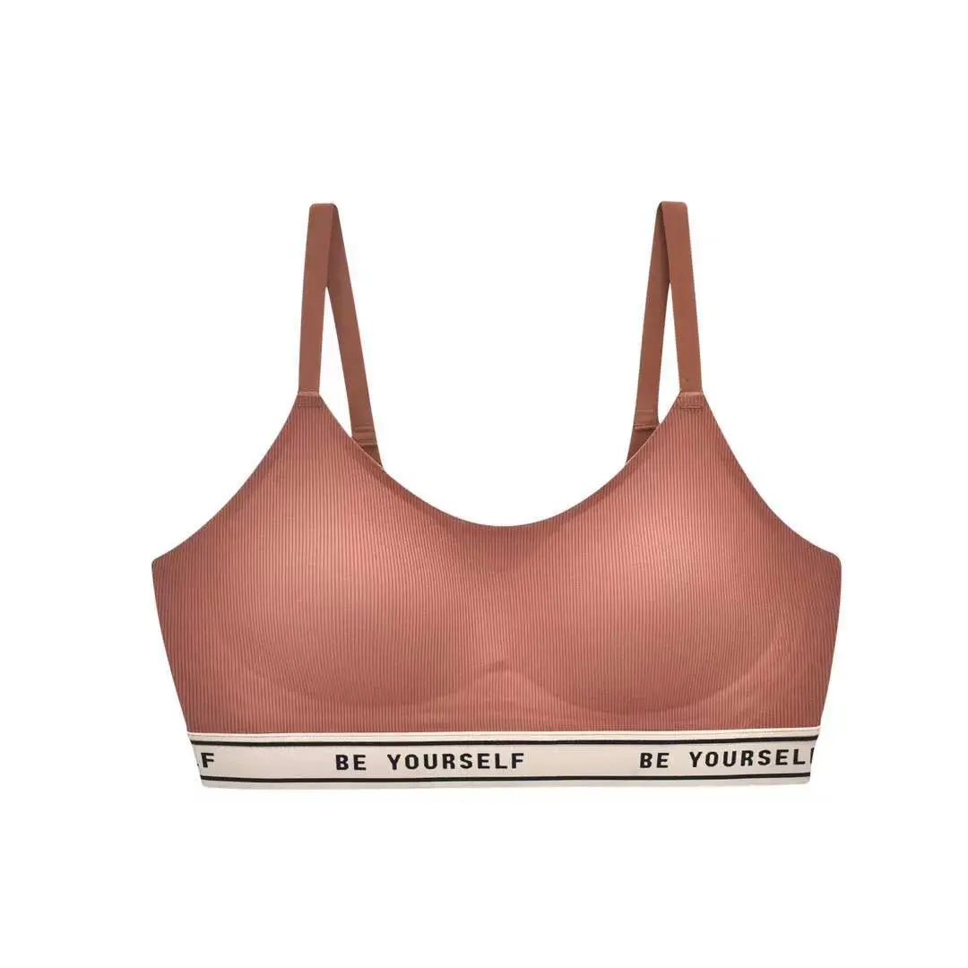 OB005 soft support seamless underwear soft no steel ring comfortable lightweight big bra small bra jelly bar bra