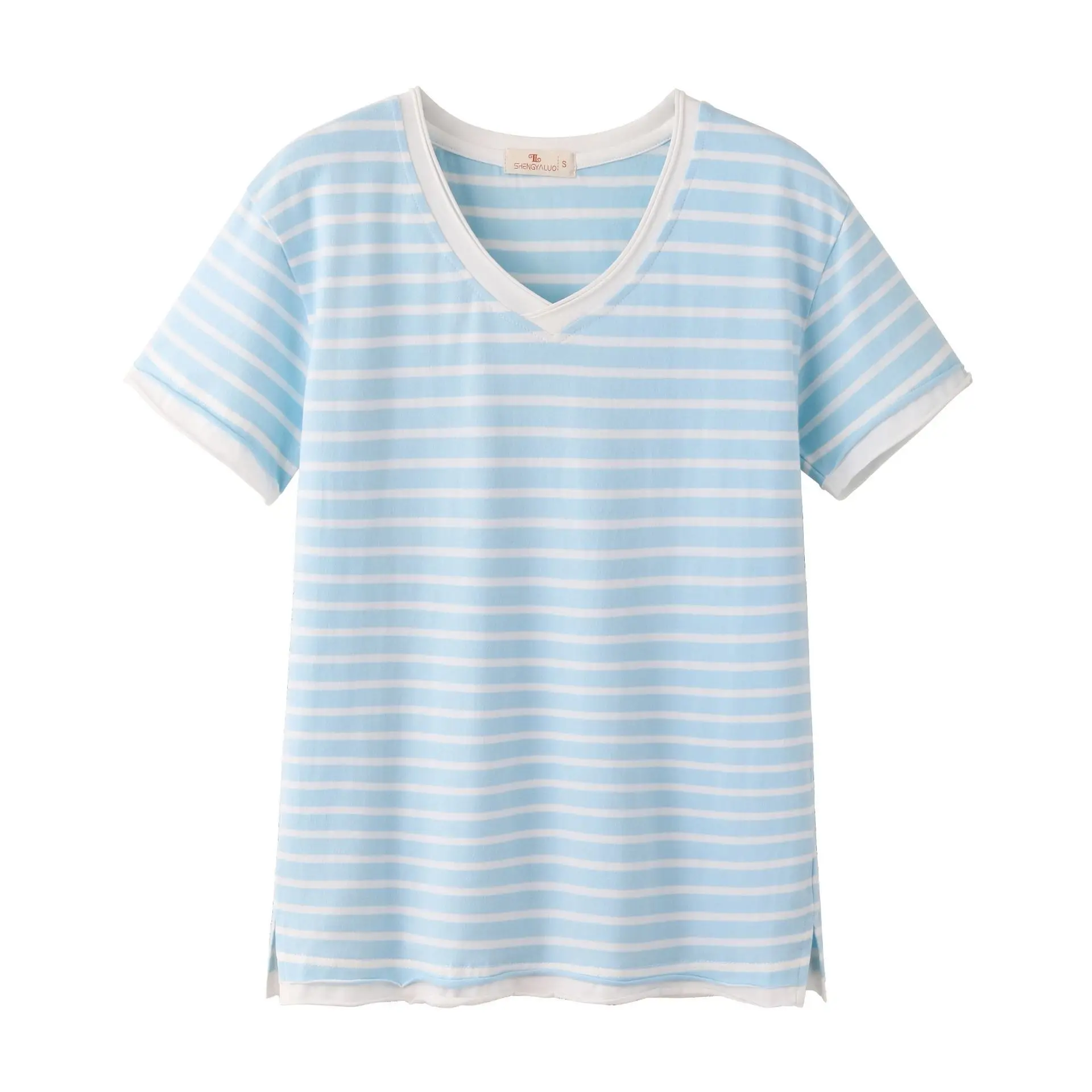 Women Cotton Pink Round Neck T-Shirt - Image 10