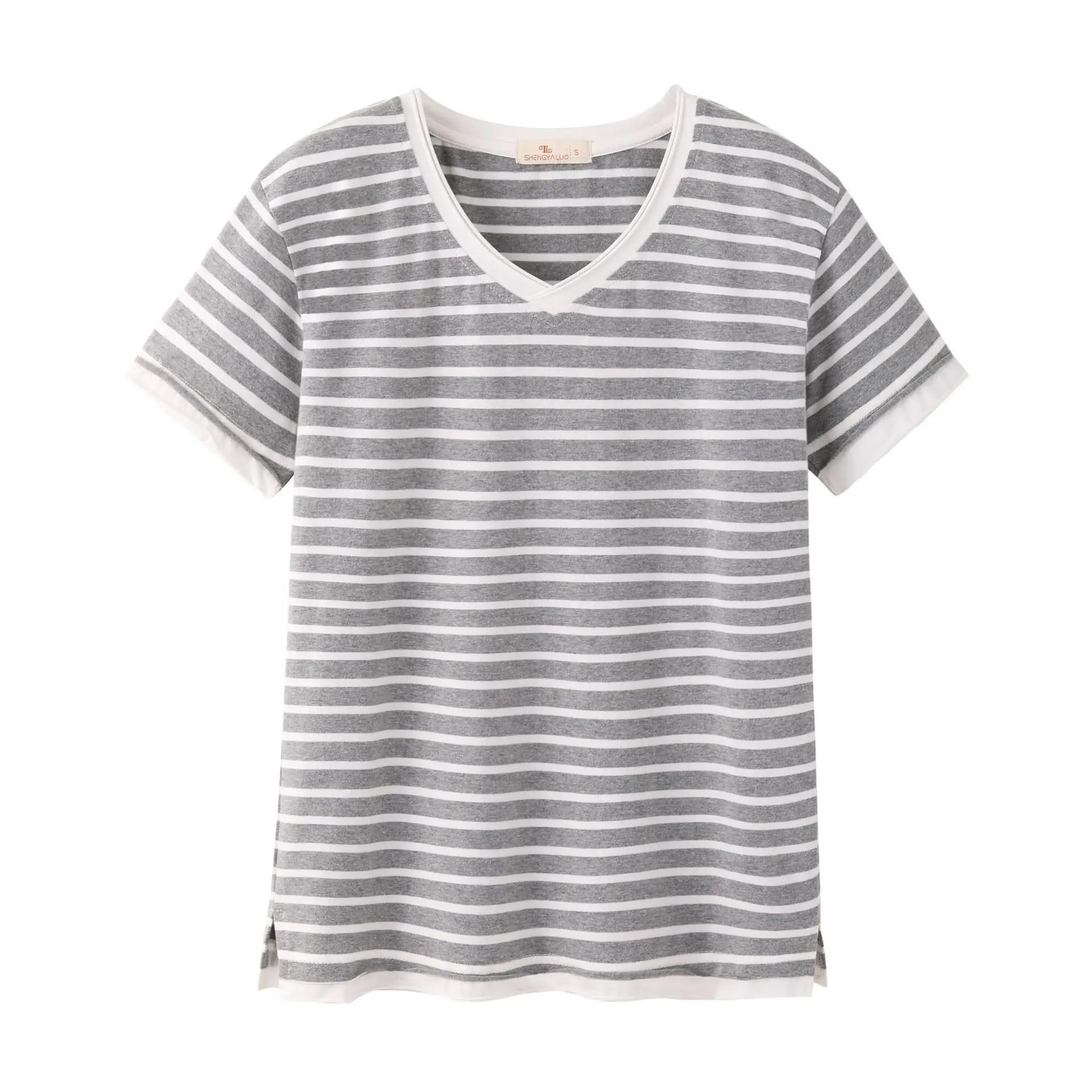 Women Cotton Pink Round Neck T-Shirt - Image 11