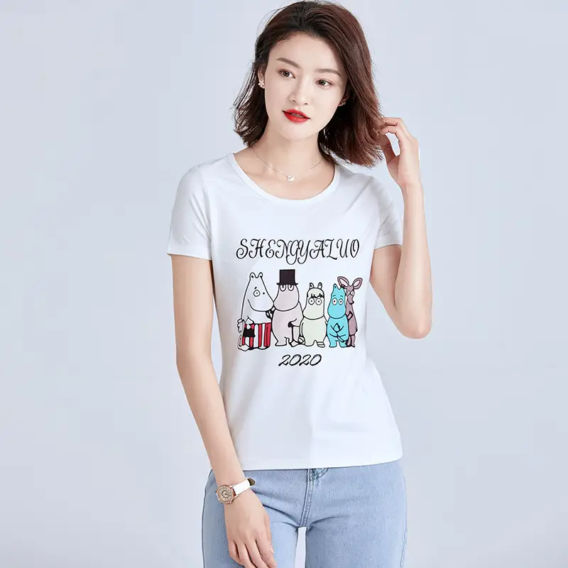Women Cotton Pink Round Neck T-Shirt - Image 28
