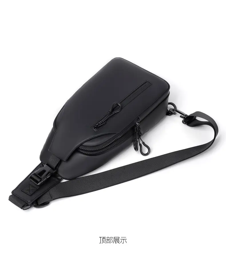 Men's Black PU Shoulder Bag Large Capacity Anti-Splash — feature 34