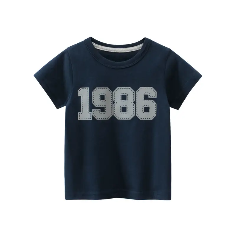 2025 Boys T-Shirt 1986 Graphic Navy
