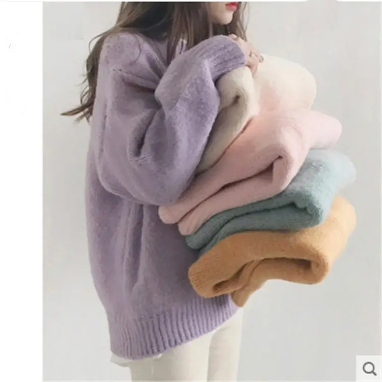 Red Long Sleeve Knitted Women's Shirt 2025 Spring Fall - Image 12
