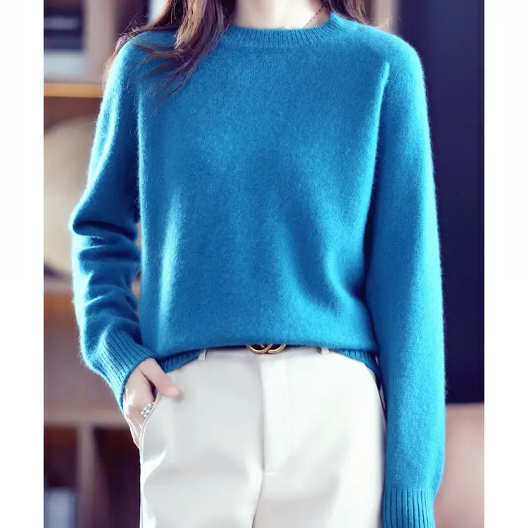 Red Long Sleeve Knitted Women's Shirt 2025 Spring Fall - Image 9