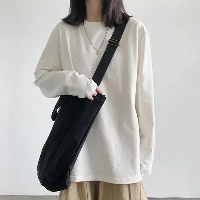 Long Sleeve T-Shirt Women White 2025 Autumn Korean Style - Image 3