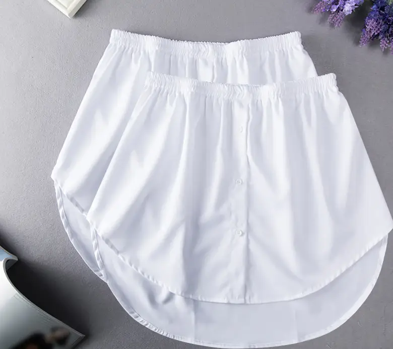 2021 White Striped Fake Skirt Sweat Stacked Inner Base - Image 9