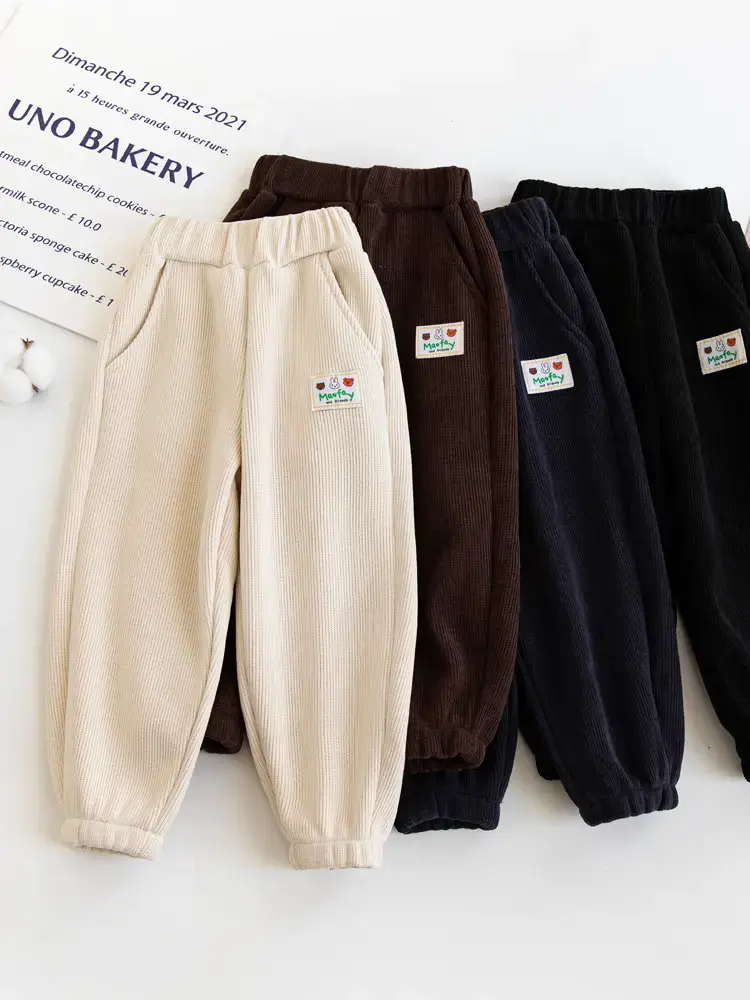 Winter Fleece Pants for Girls & Boys Warm Casual Set - Image 6