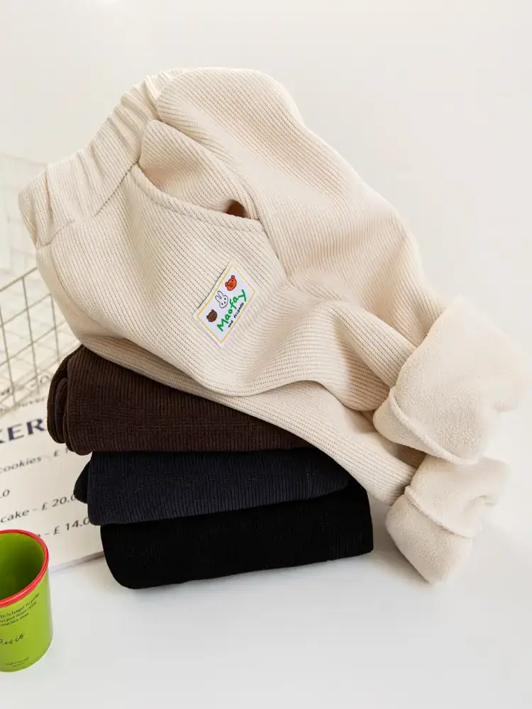 Winter Fleece Pants for Girls & Boys Warm Casual Set - Image 7