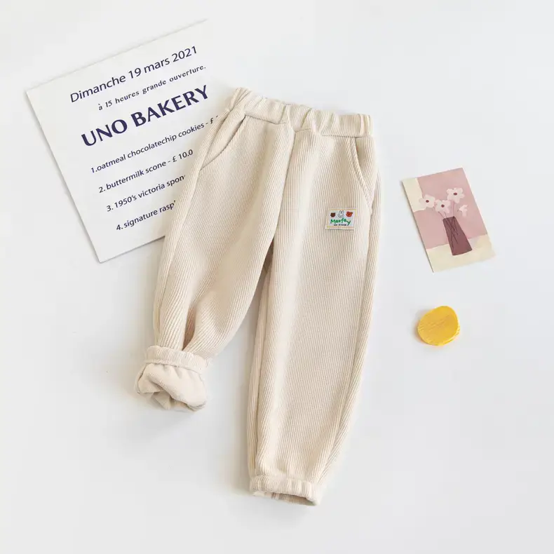 Winter Fleece Pants for Girls & Boys Warm Casual Set - Image 2