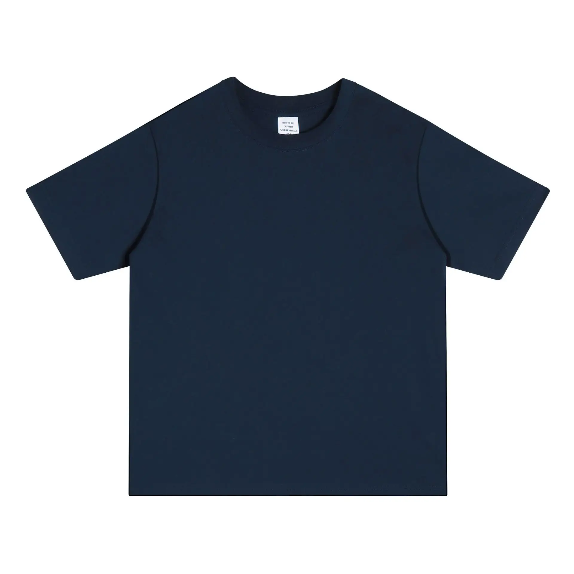 Men Cotton T-Shirt Drop Shoulder Beige 250g - Image 3