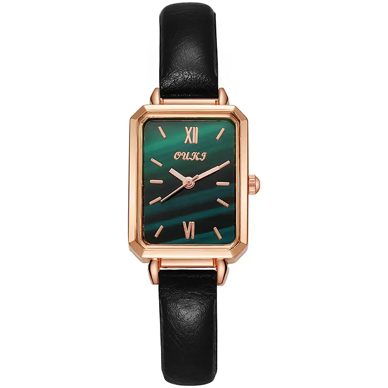 Douyin Little Green Watch Internet Celebrity Live Drainage Small Square Watch Women's Watch Retro Fashion Quartz Watch