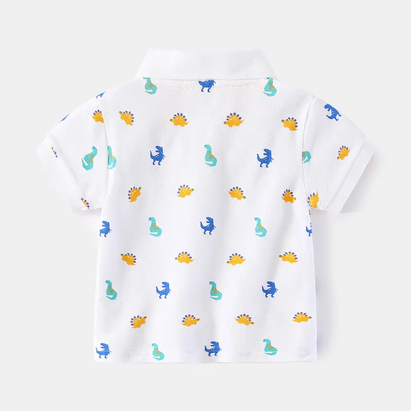 Boys Cactus Print Polo Shirt 2024 Summer - Image 4