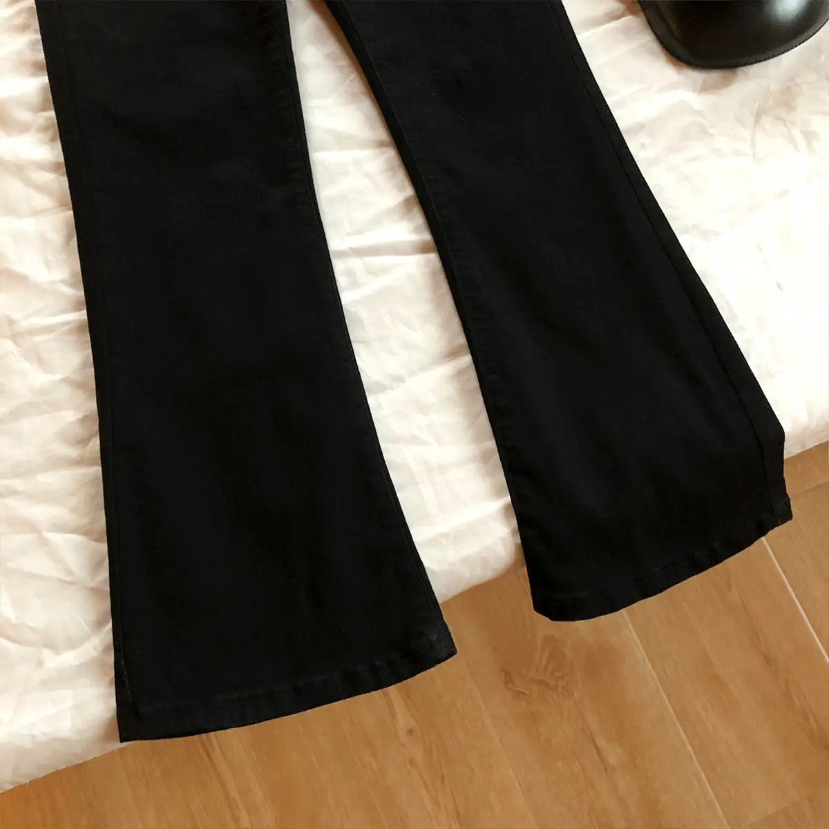 Black Flared Skinny Jeans Women Spring Autumn 2021 - Image 5