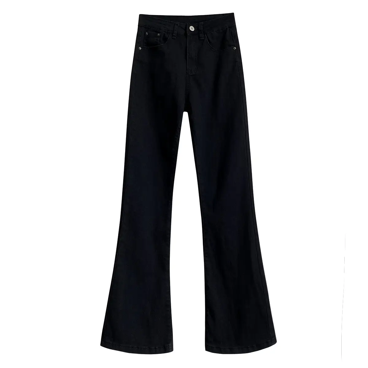 Black Flared Skinny Jeans Women Spring Autumn 2021 - Image 6