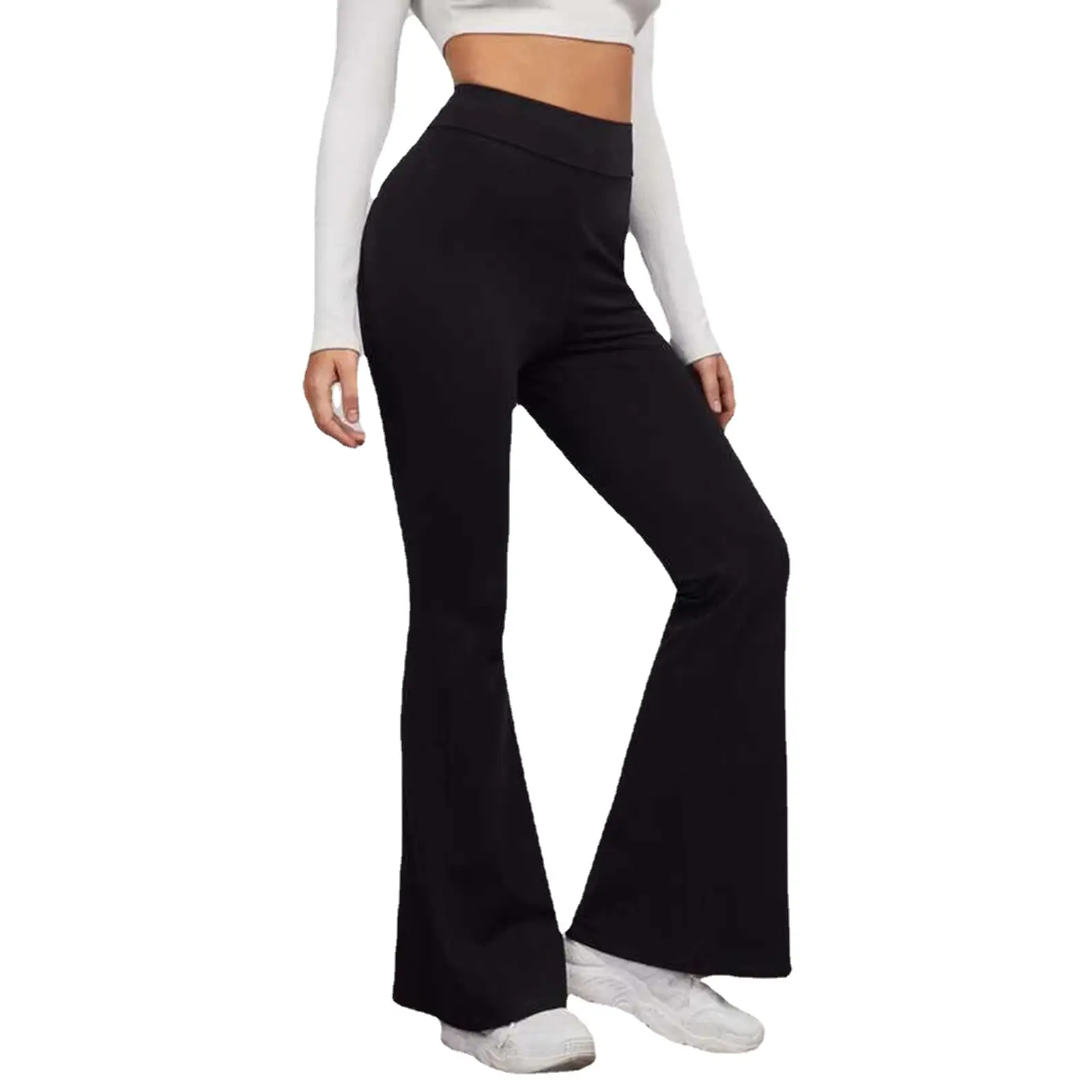 2022 Black High Waist Slimming Trousers for Women - Image 13