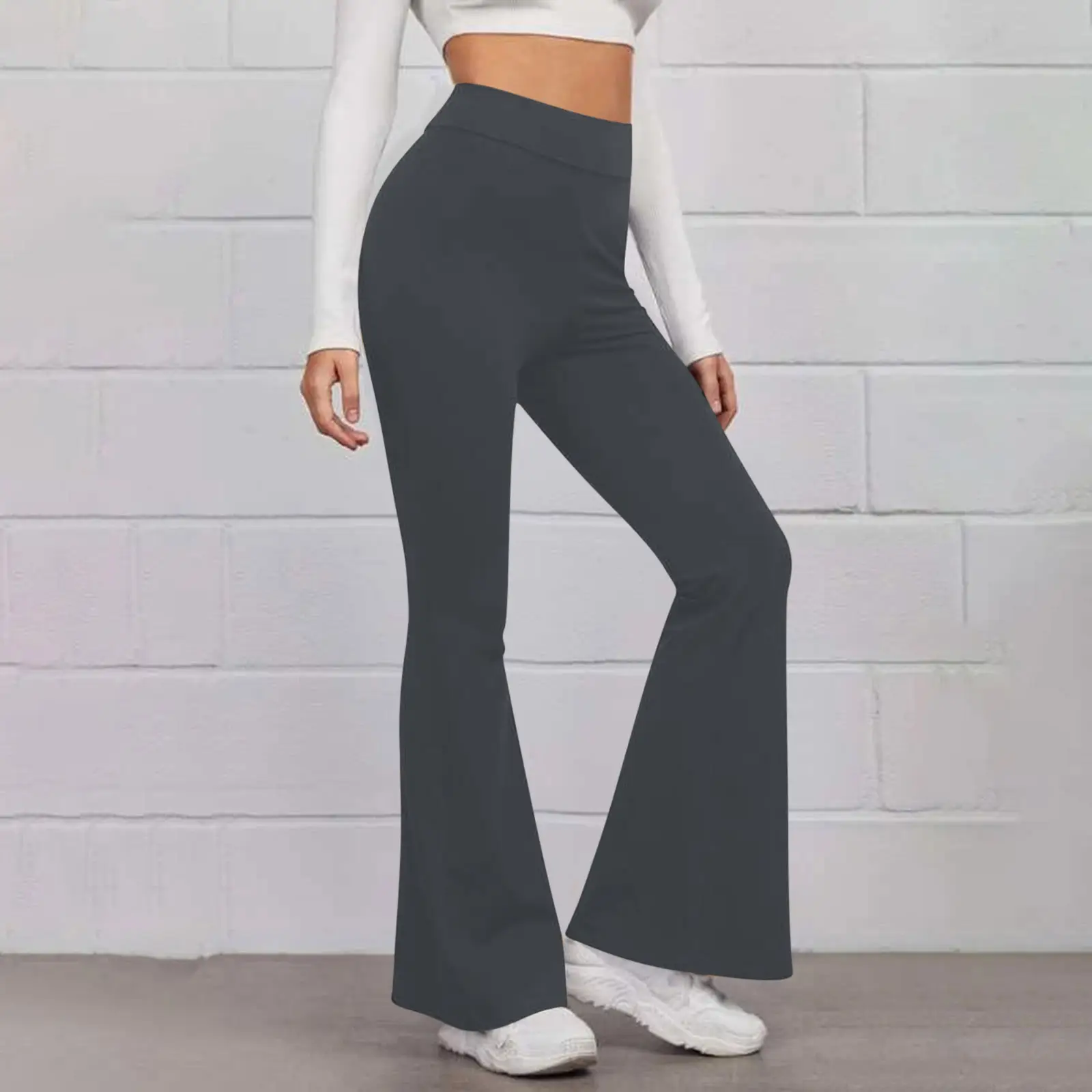 2022 Black High Waist Slimming Trousers for Women - Image 2