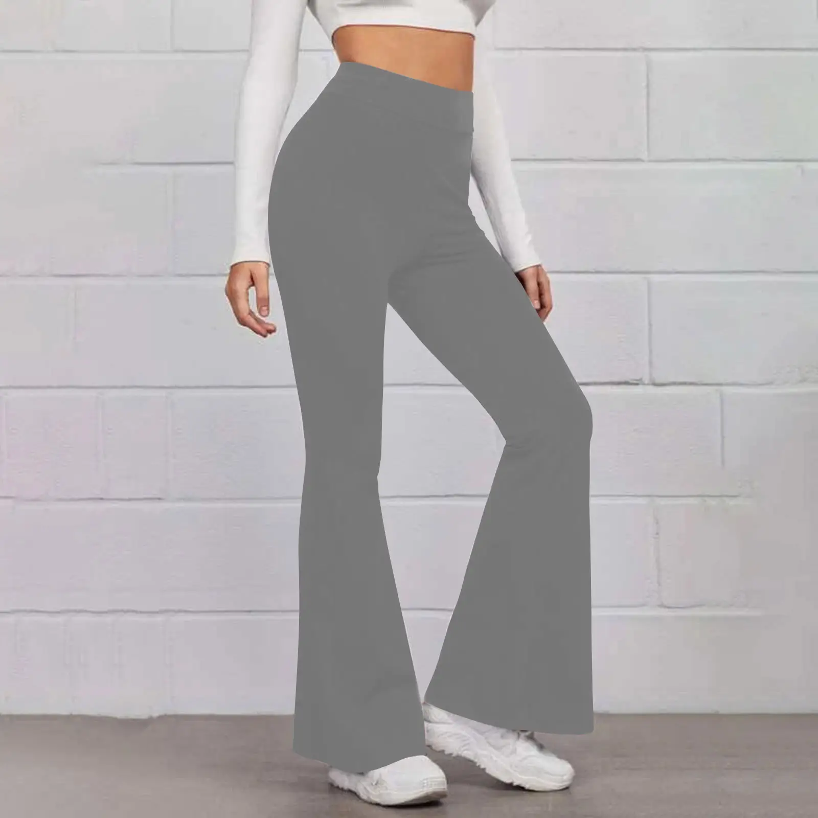 2022 Black High Waist Slimming Trousers for Women - Image 3