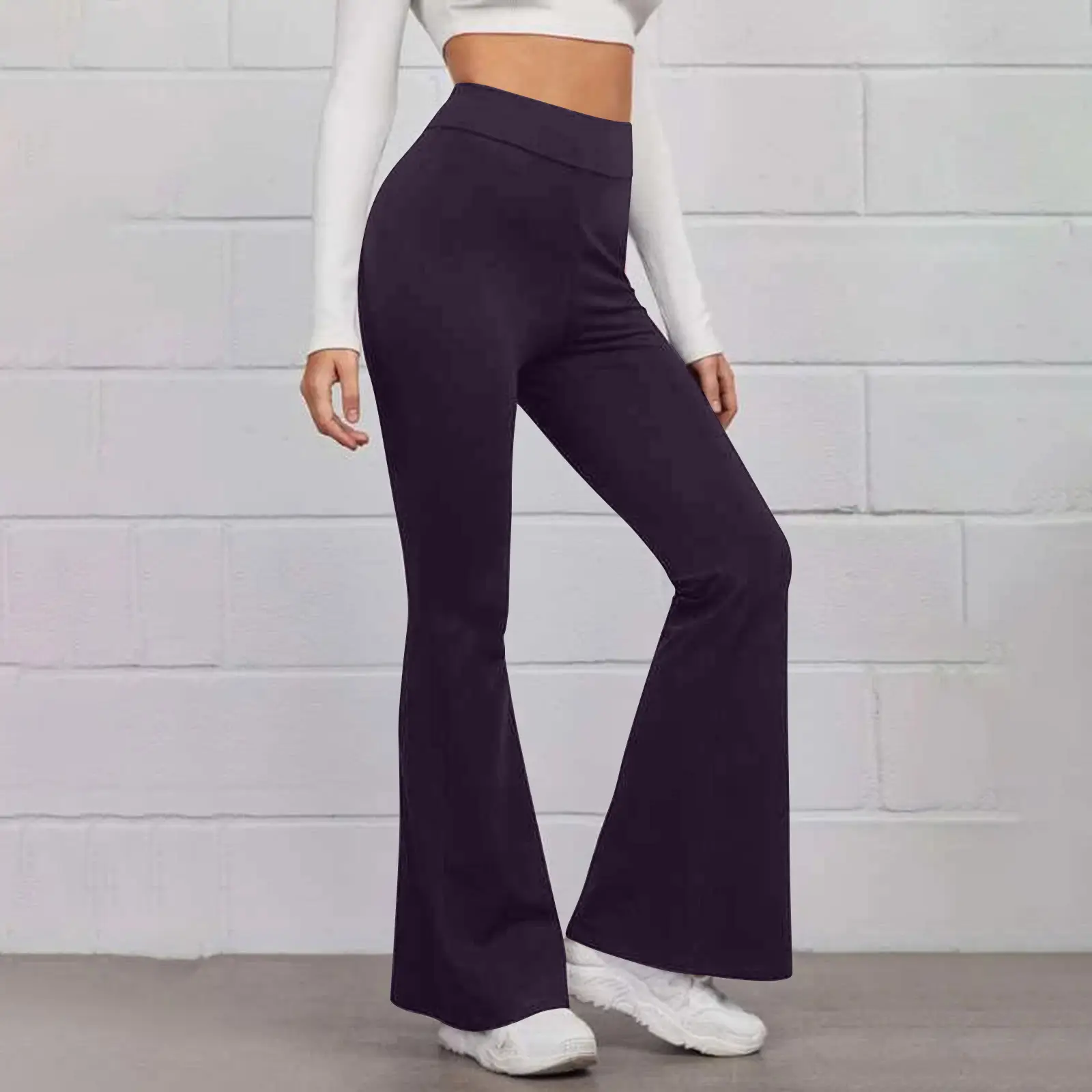 2022 Black High Waist Slimming Trousers for Women - Image 6