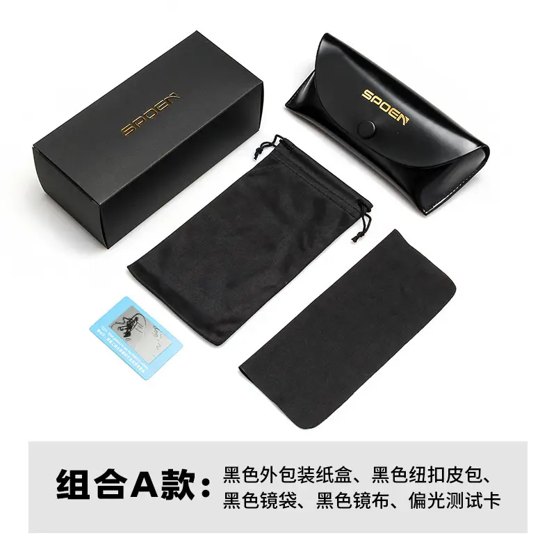 Men Polarized Sunglasses Black Driving Glasses - Image 7