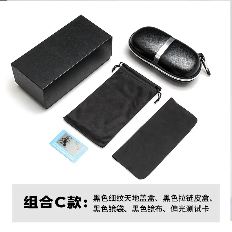 Men Polarized Sunglasses Black Driving Glasses - Image 9