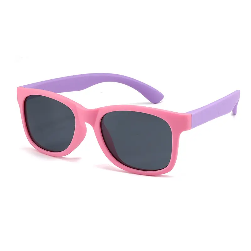 Blue Silicone Polarized Sunglasses for Kids Boys Girls - Image 4