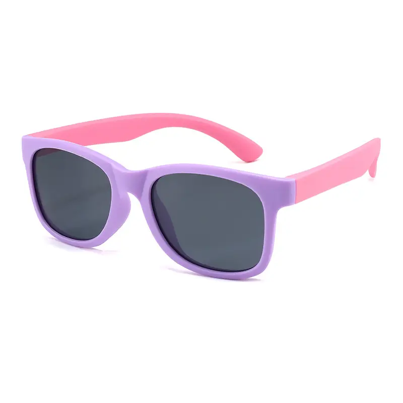 Blue Silicone Polarized Sunglasses for Kids Boys Girls - Image 5