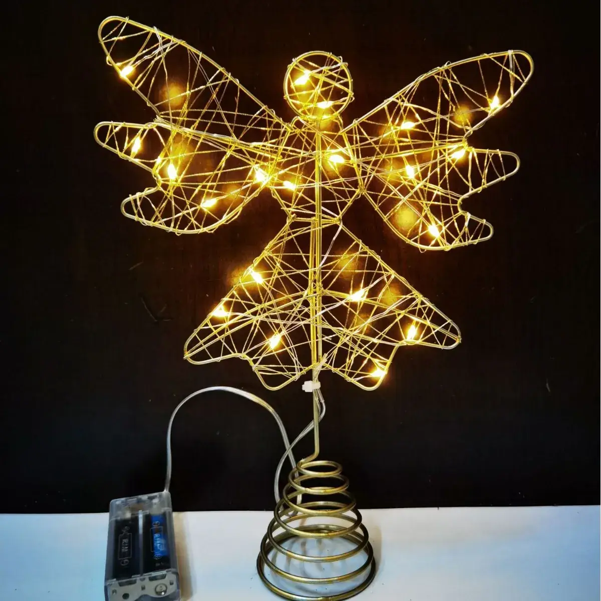 2025 Blue Star Christmas Tree Top with Lights - Image 21
