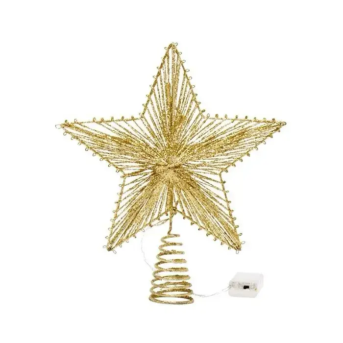 2025 Blue Star Christmas Tree Top with Lights - Image 22