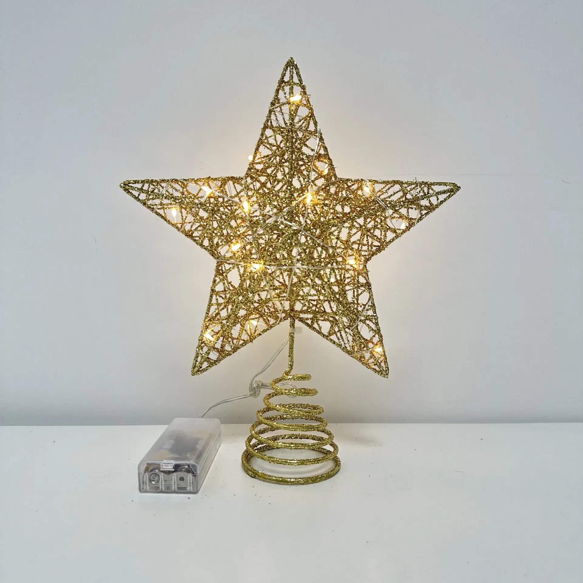 2025 Blue Star Christmas Tree Top with Lights — feature 4