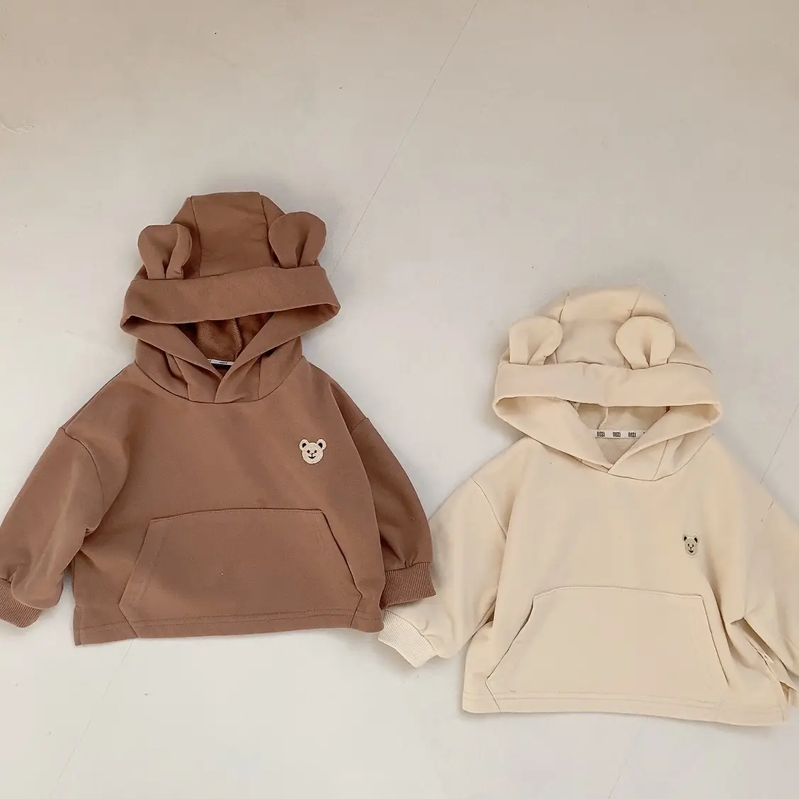 Kids Hooded Sweatshirt Bear Top Outfit Set - Image 6