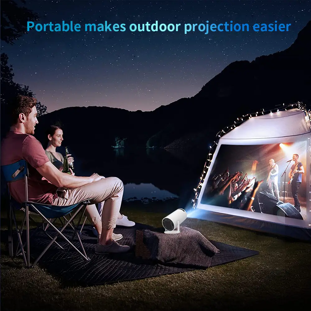 Android Barrel Projector Hy300 Portable Projector Mobile Phone Projection Cross-Border Export Home Home Projector — feature 12