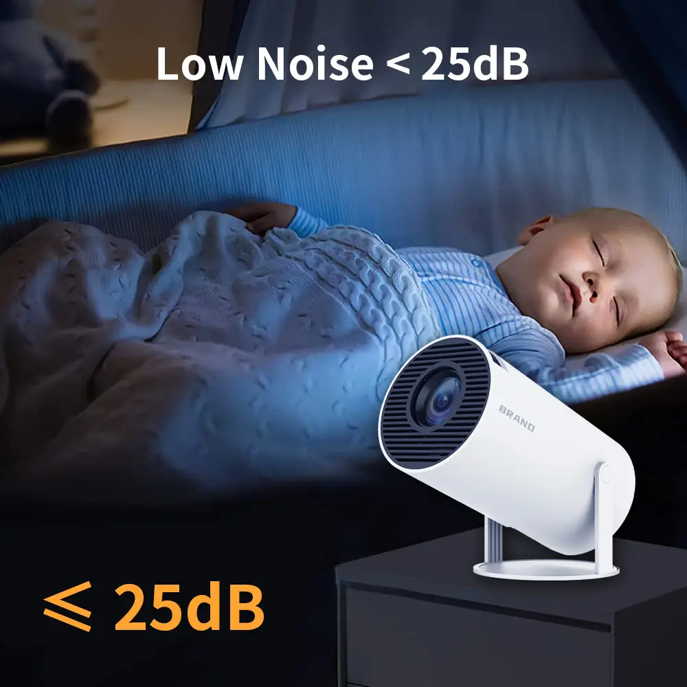 Android Barrel Projector Hy300 Portable Projector Mobile Phone Projection Cross-Border Export Home Home Projector — feature 13