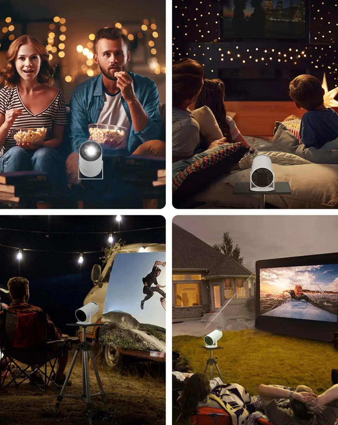 Android Barrel Projector Hy300 Portable Projector Mobile Phone Projection Cross-Border Export Home Home Projector — feature 14
