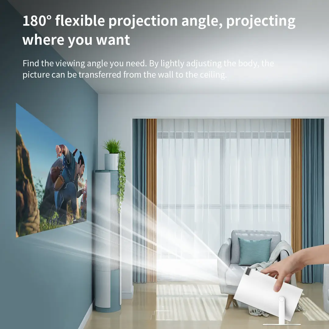 Android Barrel Projector Hy300 Portable Projector Mobile Phone Projection Cross-Border Export Home Home Projector — feature 9