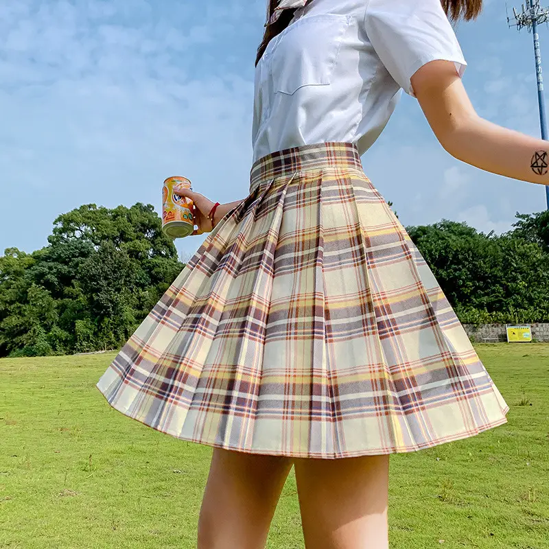 Plaid Skirt Set Japanese Style Summer Dress - Image 10