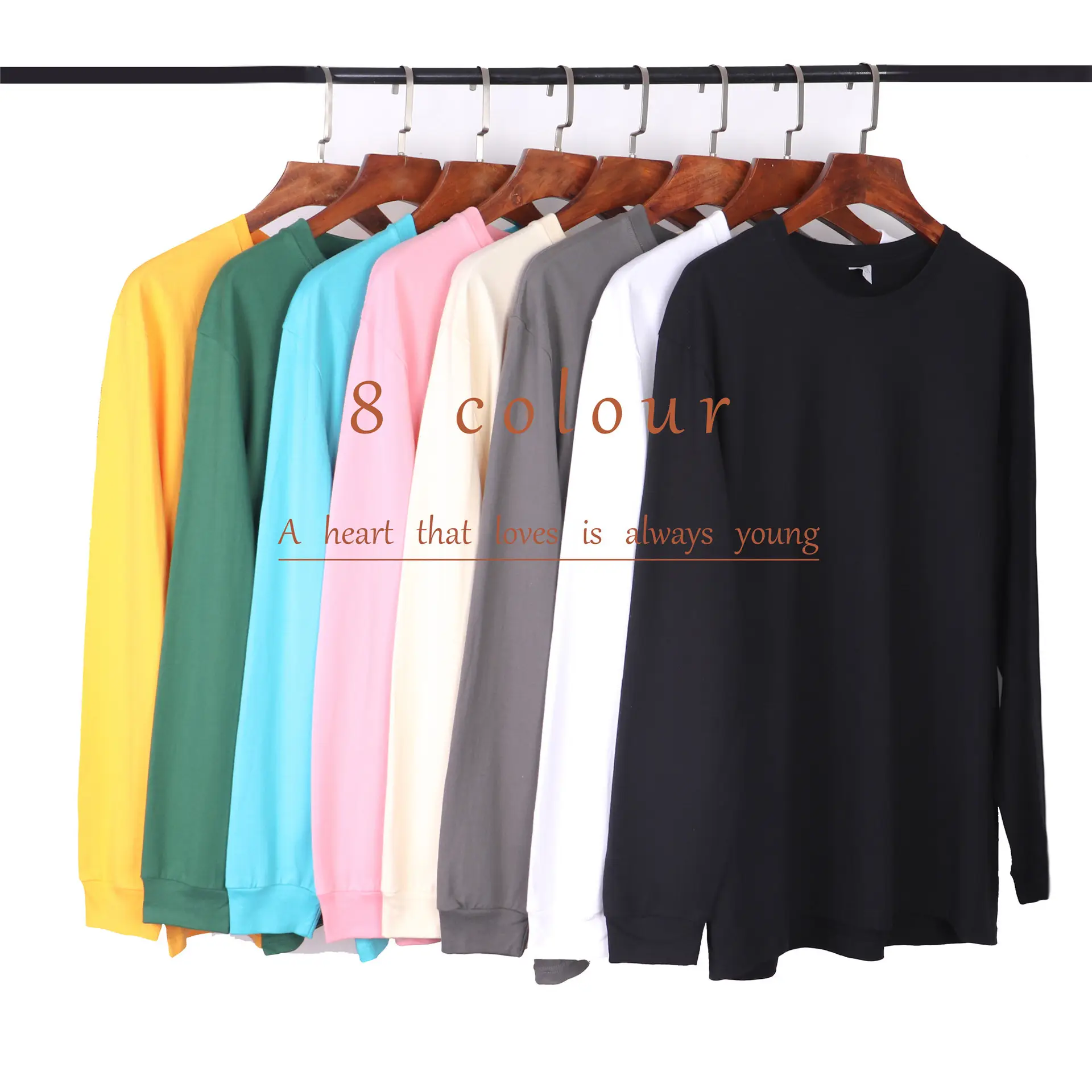 Women Long Sleeve Black T-Shirt Cotton Loose Bottoming Autumn Winter