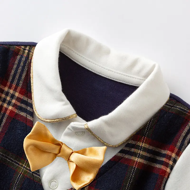 Baby Jumpsuit 2025 Spring New Baby Boy Gentleman Suit - Image 3
