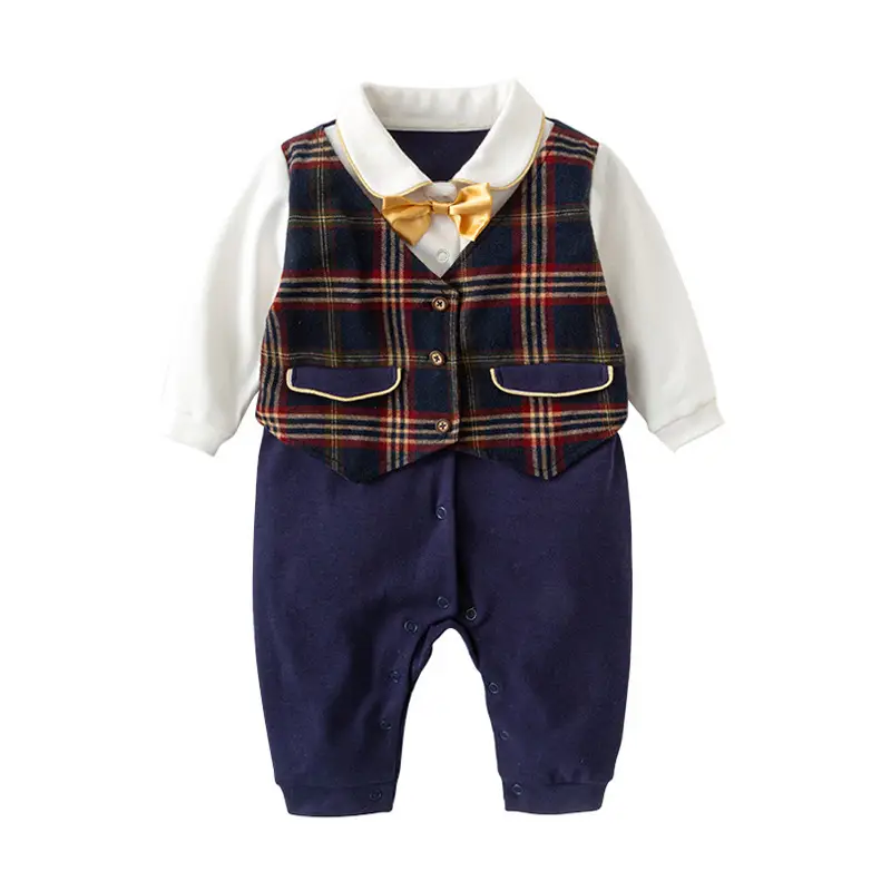 Baby Jumpsuit 2025 Spring New Baby Boy Gentleman Suit - Image 6