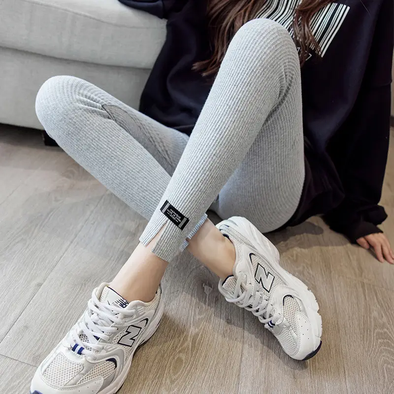 Women Slim Leggings Korean Style 2021 Spring Autumn - Image 3