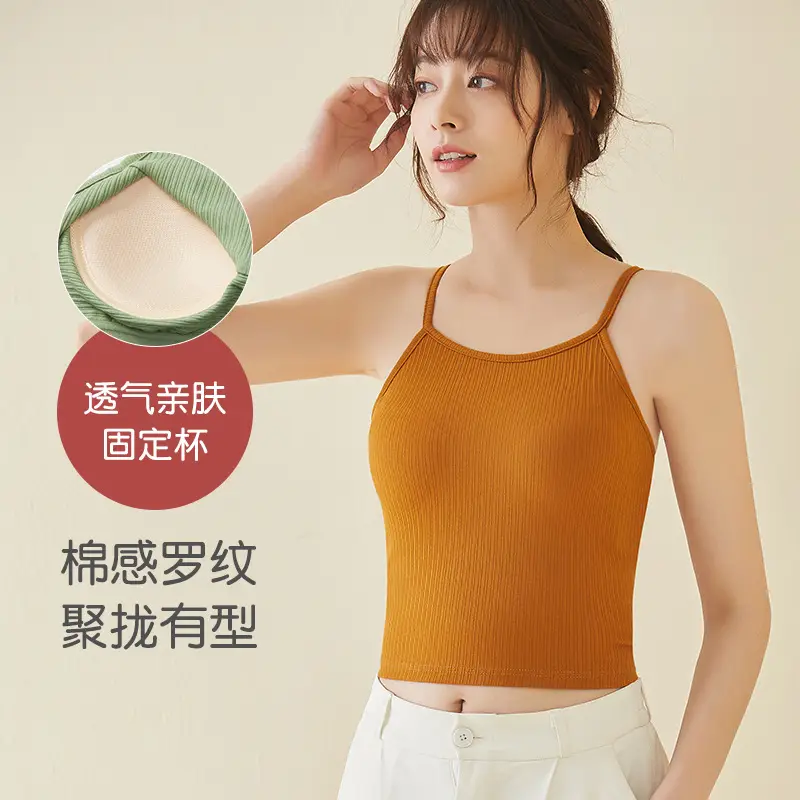 Women's Backless Bra with Chest Pad and Halter Belt