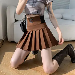 Black High-Waisted Mini Skirt A-Line One Step — feature 9