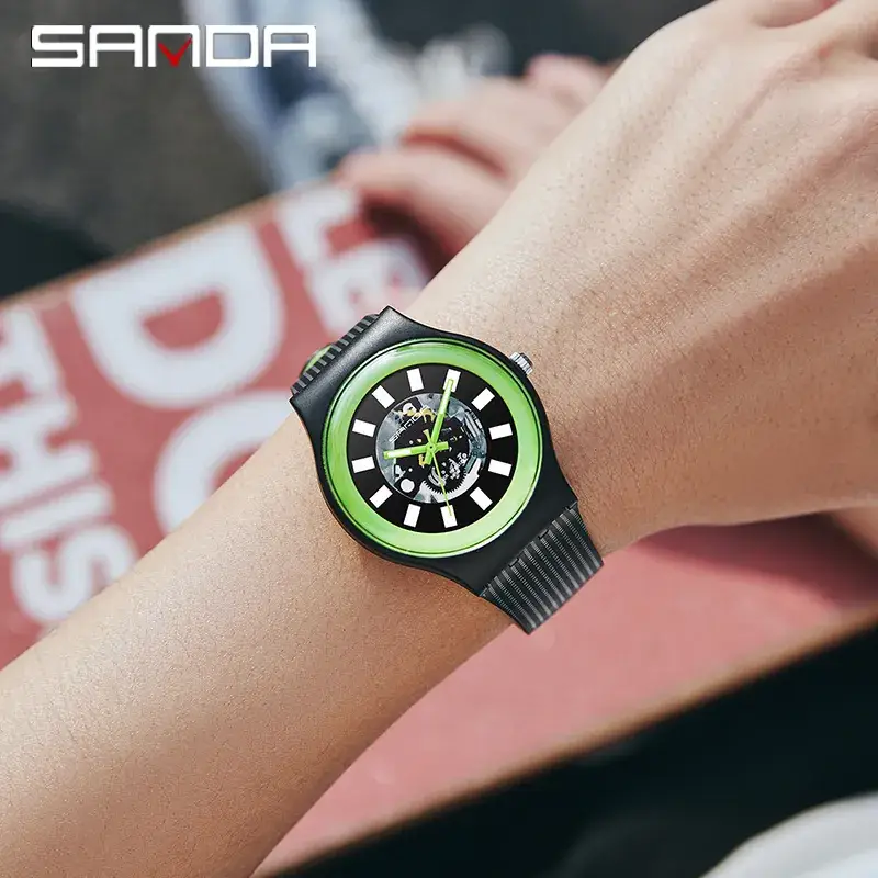Sanda Multi Color Casual Korean Watch Waterproof Luminous - Image 4