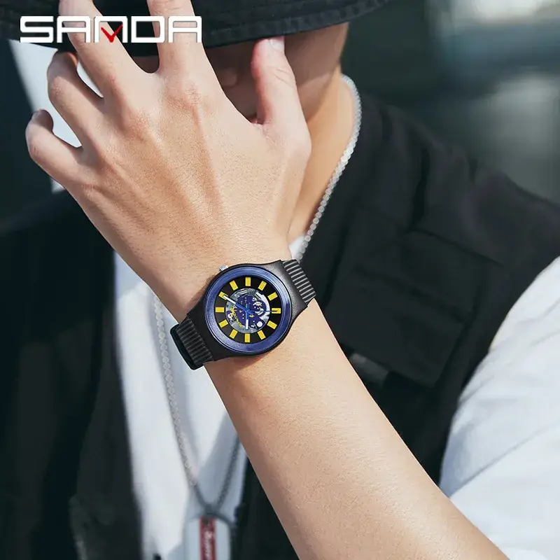 Sanda Multi Color Casual Korean Watch Waterproof Luminous - Image 5