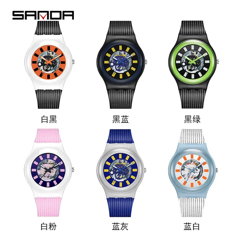 Sanda Multi Color Casual Korean Watch Waterproof Luminous - Image 6
