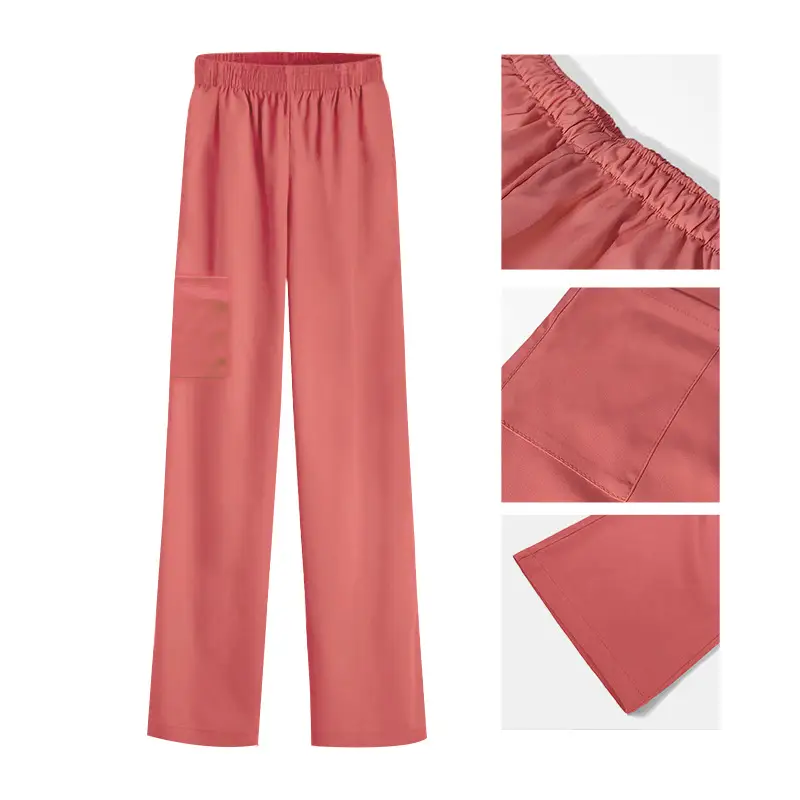 Light Blue V-Neck T-Shirt + Pants Set for Women - Image 13