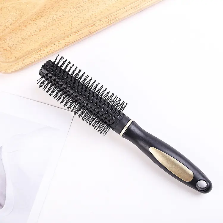 Dark Green Oval Hair Brush with Negative Ion Technology - Image 8