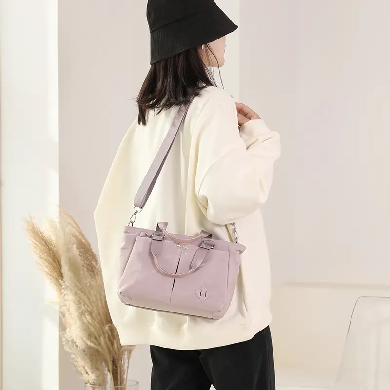 2025 Grey Korean Style Shoulder Bag Multi Layer Large Capacity - Image 10