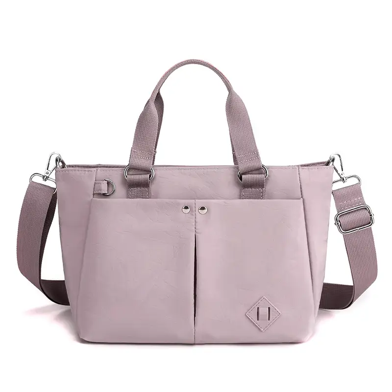 2025 Grey Korean Style Shoulder Bag Multi Layer Large Capacity - Image 11