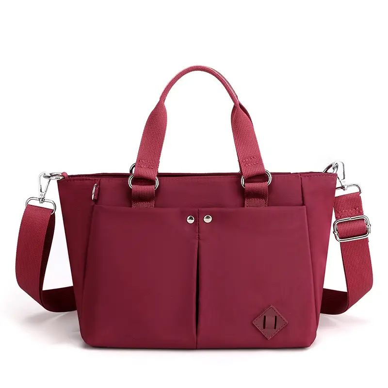 2025 Grey Korean Style Shoulder Bag Multi Layer Large Capacity - Image 7