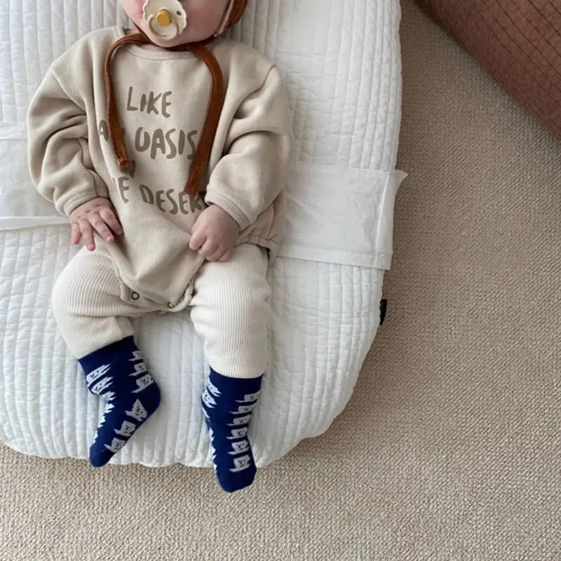 Baby Boy One-Piece Romper with Letter Print